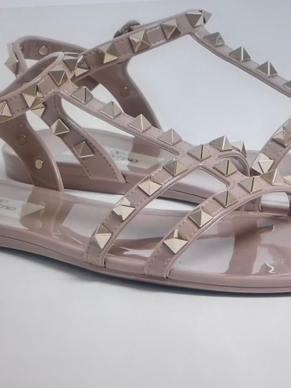 VALENTINO GARAVANI- Rockstud Jelly Flat gladiator Sandals - 40 - Picture 2 of 6